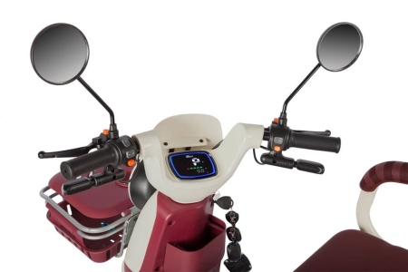 Электротрицикл Rutrike Gelbert Mercury 48V/60V 650Вт (Бело-красный-3050)
