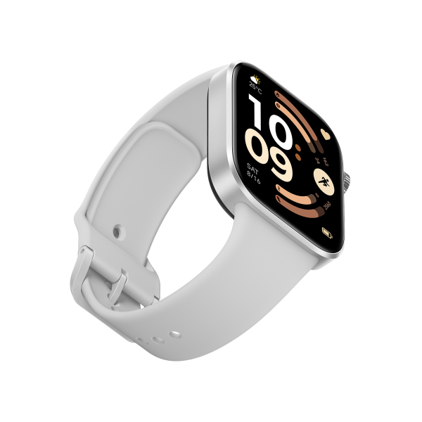 REDMI Watch 6 Silver Gray — вид спереди на светлом фоне