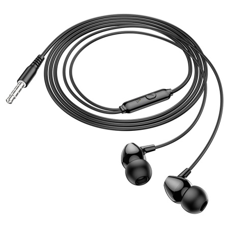 Проводные наушники Hoco M94 universal, Jack 3.5mm, 1.2 м, черный