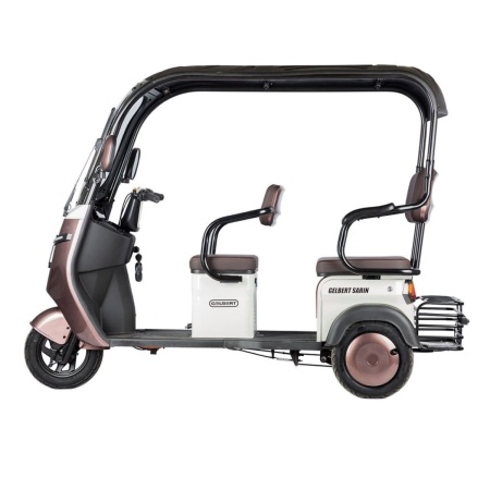 Электротрицикл Rutrike Gelbert Sarin 48V/60V 1000Вт (Коричнево-белый-3054)