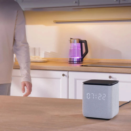 Умная колонка Яндекс Станция Миди с Алисой, Zigbee Серый