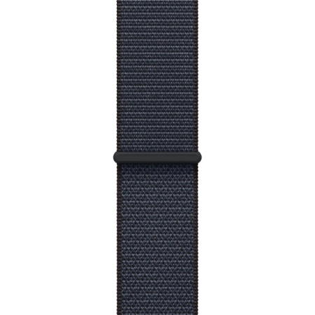 Apple Watch SE 2024, 44 мм, корпус из алюминия цвета «тёмная ночь», ремешок Sport Loop чернильного цвета M/L (MXEP3)