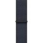 Apple Watch SE 2024, 44 мм, корпус из алюминия цвета «тёмная ночь», ремешок Sport Loop чернильного цвета M/L (MXEP3)