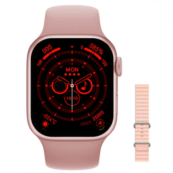 Смарт часы HW68 MAX розовый