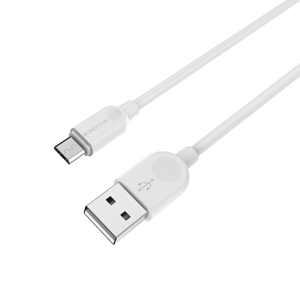 Кабель Borofone BX14 LinkJet USB Cable Micro-USB 1m White