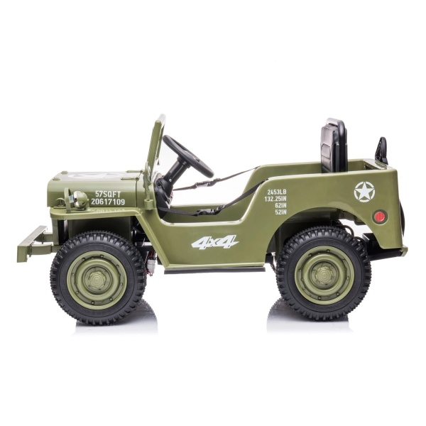 Детский электромобиль Джип Jeep Willys Mini 2628 Оливковый