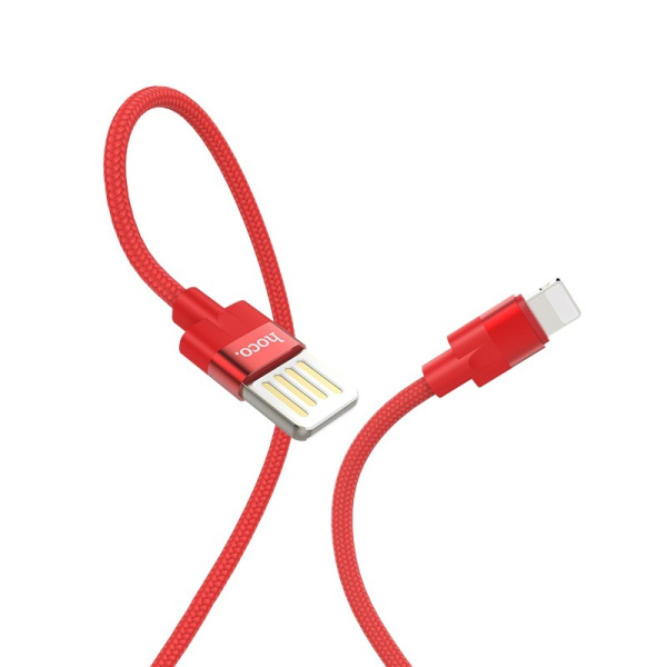 Кабель USB HOCO U55 USB - Lightning 2.4А 1.2 м Красный