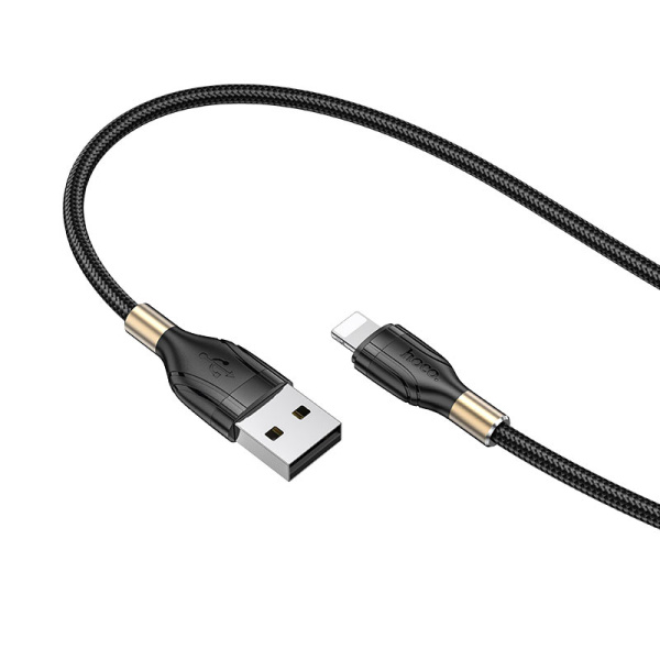 Кабель USB Hoco U92 USB - Lightning 2.4A 1.2m Черный