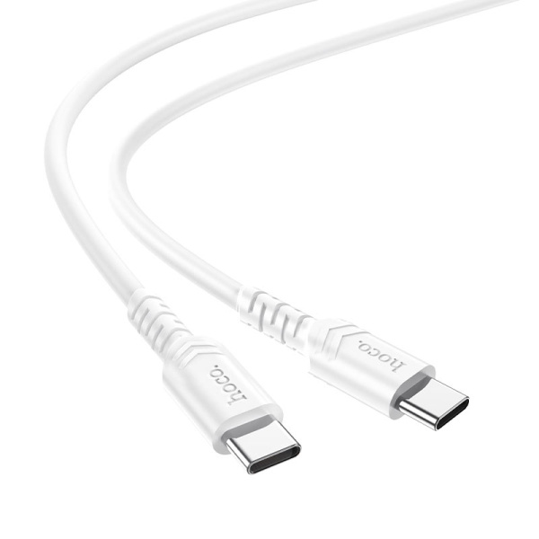 Кабель USB-C HOCO X62 Fortune, Type-C - Type-C, 5A, 100W, 1.5 м, белый