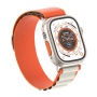 Ремешок нейлоновый Alpine Loop для Apple Watch 42/44/45/49 мм, 235мм, на застежке, оранжевый+белый