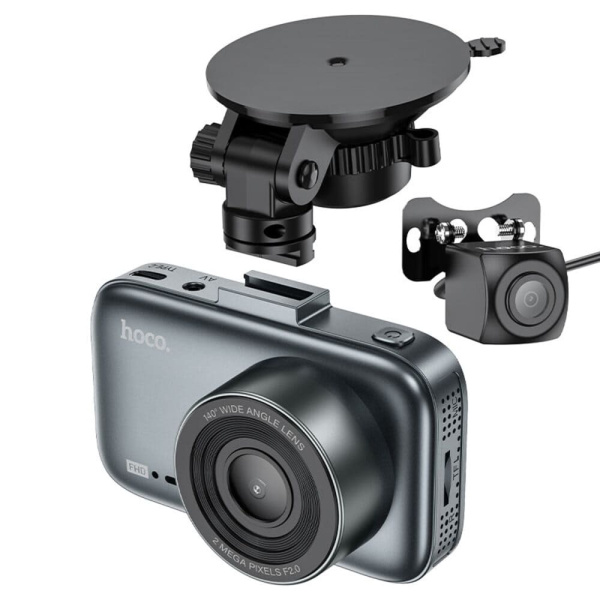 Автомобильный видеорегистратор Hoco DV6 черный