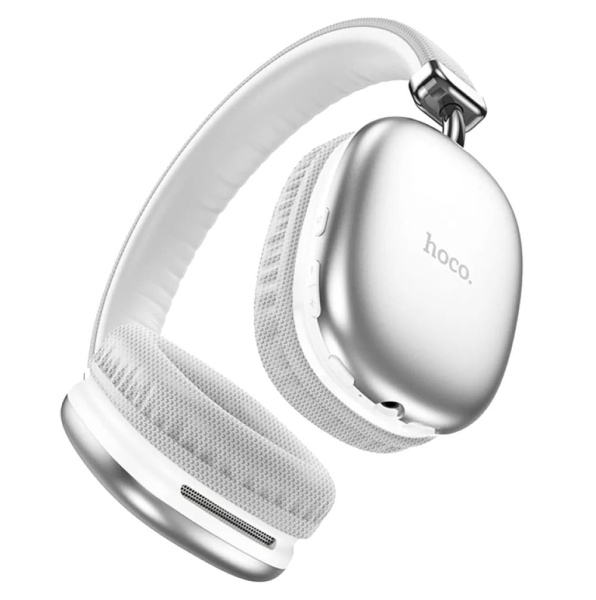 Беспроводные наушники накладные Hoco W35, Bluetooth, 400 мАч, серебристый