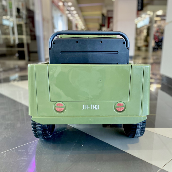 Детский электромобиль Джип Jeep Willys Mini 2628 Оливковый