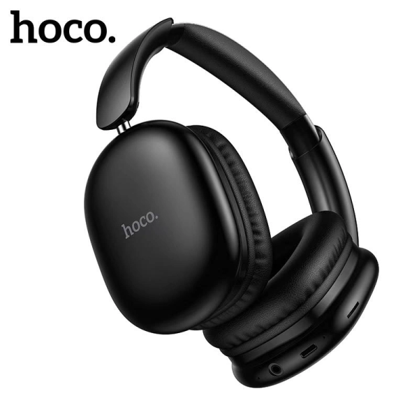 Беспроводные наушники Hoco W73 Graceful, Bluetooth 6.0, AUX, до 45 часов, чёрные