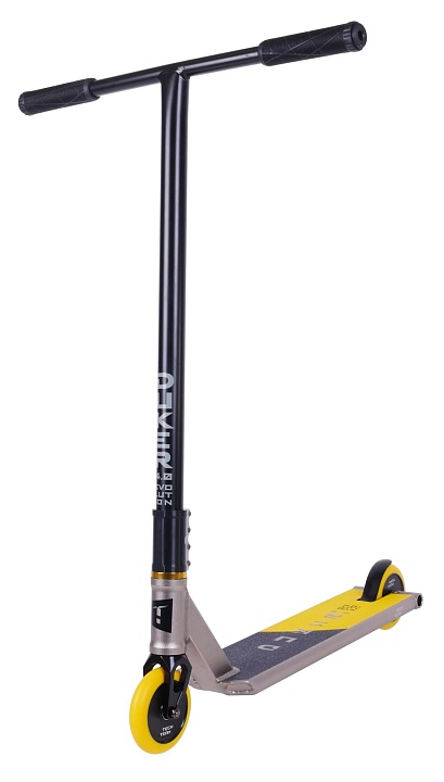 Самокат трюковой Duker 4.0 grey/yellow 1/4