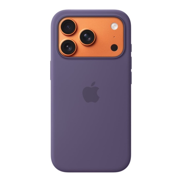 Чехол Silicone Case MagSafe совместим с ремешком через плечо 17 Pro Purple Fog