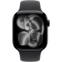 Apple Watch Series 11 GPS 42mm Jet Black Aluminium Case with Black Sport Band - M/L