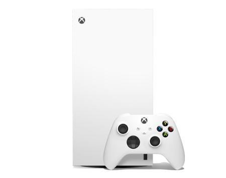 Xbox Series X Digital Robot White — официальный фронтальный ракурс Microsoft