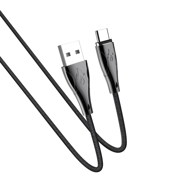 Кабель USB HOCO U75 Blaze USB - Type-C 3A 1.2 м Черный