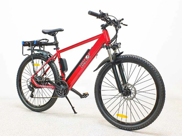 Электровелосипед GreenCamel Мустанг (R27,5 350W 36V 10Ah) 21 скорость Красный