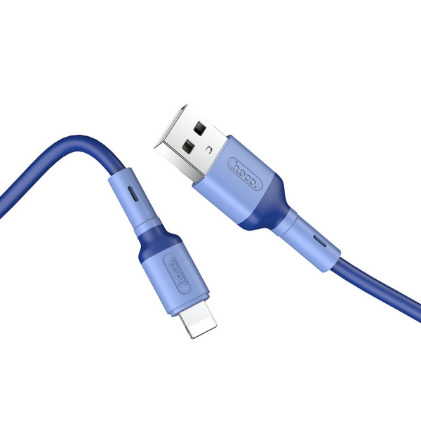 Кабель USB Hoco X65 Lightning 2.4a 1m синий