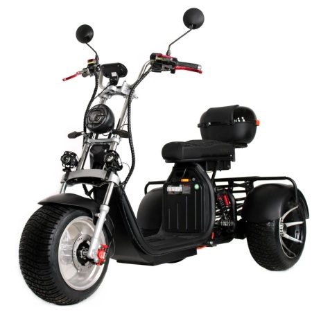 Электротрицикл Ikingi X12 Pro Trike (M12 Pro Trike) (Черный)