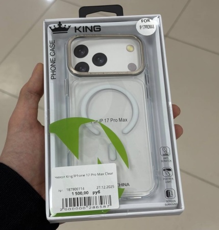 Чехол King IPhone 17 Pro Max Clear