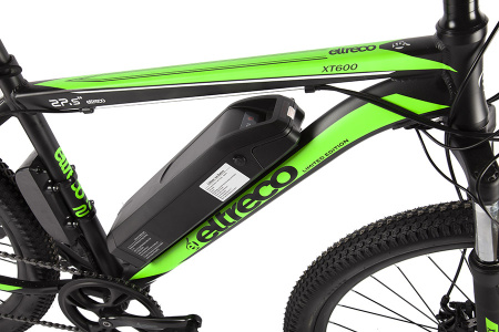 Электровелосипед Eltreco XT 600 (черно-зеленый-2368) Limited edition