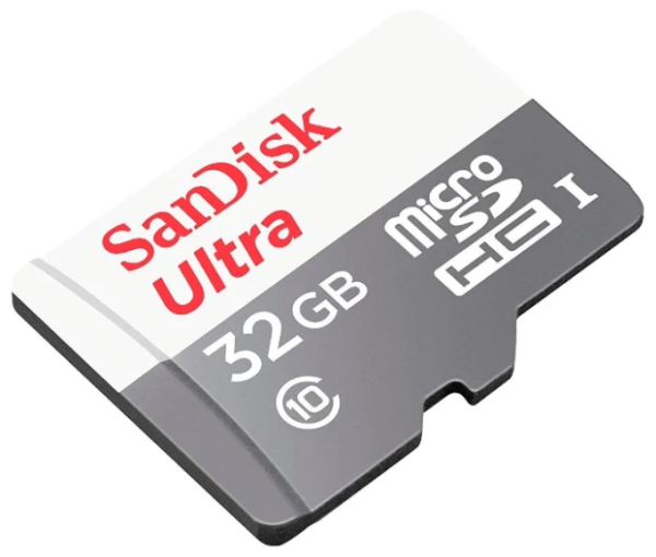 Карта памяти SanDisk Ultra microSDXC Class 10 UHS-I 80MB/s 32GB + SD адаптер