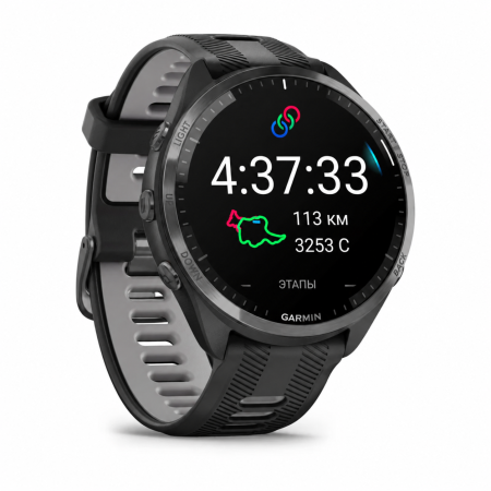 Garmin Forerunner 965, чёрный: демонстрация итогов мультиспорта