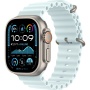 Apple Watch Ultra 2 (2024) 49mm Natural Titanium Case with Ice Blue Ocean Band (MYT03+MXTF3)