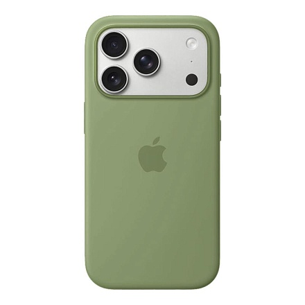 Чехол Silicone Case MagSafe совместим с ремешком через плечо 17 Pro Max Light Moss