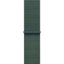 Apple Watch SE 2024, 40 мм, корпус из алюминия цвета «сияющая звезда», ремешок Sport Loop цвета «горное озеро», размер S/M (MXEH3)