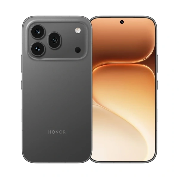 Смартфон Honor 600 Pro 12/256GB Black — на белом фоне