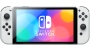 Белая Nintendo Switch OLED, вид спереди