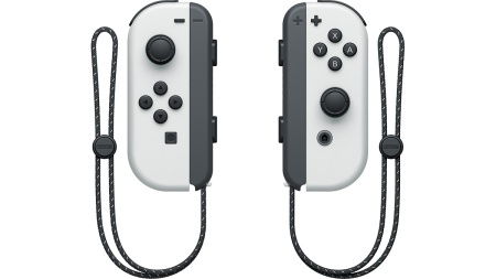 Белые Joy-Con с ремешками