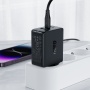 Сетевое зарядное устройство AceFast Charge A41 65W GaN (2 USB-C 1 USB-A) Black