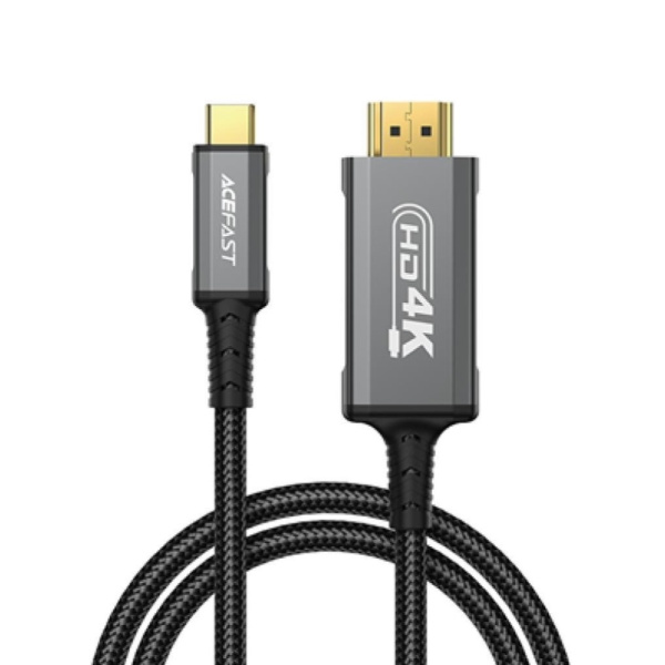 Кабель USB-C to HDMI AceFast C1-10 1.8m Black