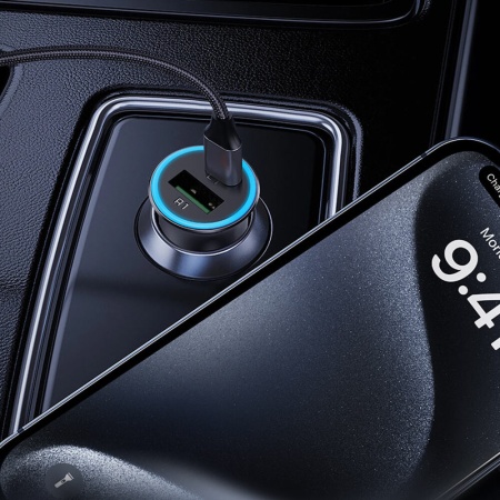 Автомобильное зарядное устройство AceFast Charge B16, 95W(1 USB-C + 1 USB-A)