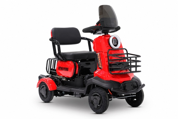 Электроскутер четырехколесный Rutrike Квадро (Красный-3264)