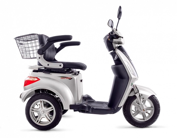 Электроскутер Volteco TRIKE NEW, серебристый